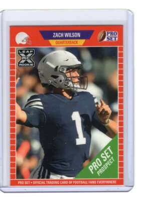 ZACH WILSON RC 2021 LEAF PRO SET PROSPECT ROOKIE CARD !! BYU / Saints !!