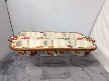 Fall Harvest Temp-tations Large Heavy Pumpkin Baking Dish Thanksgiving (#2)