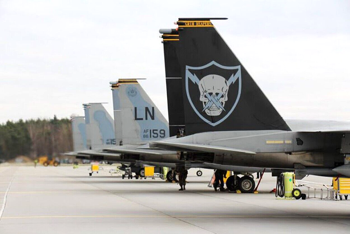 USAF 493RD FIGHTER SQ - MORS INIMICIS -RAF Lakenheath, UK
