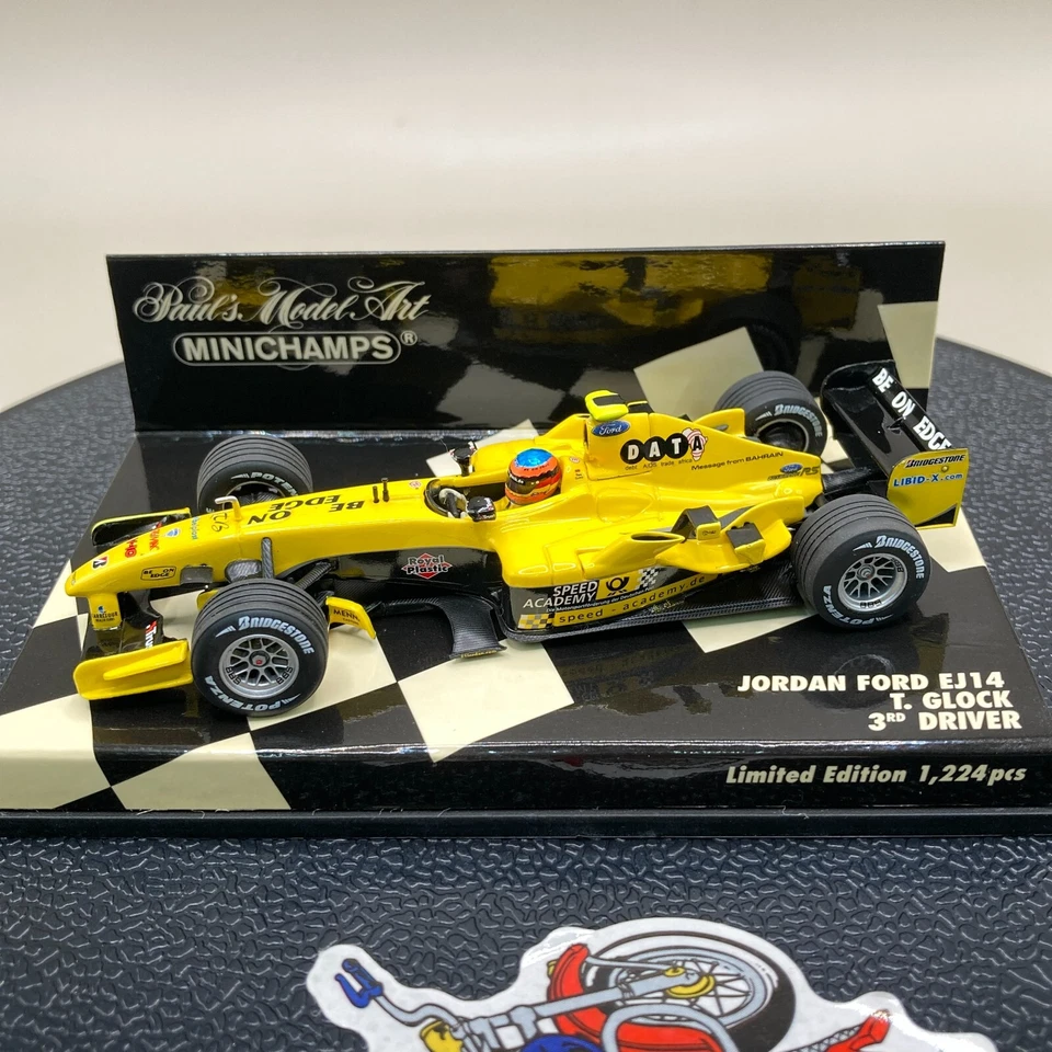 MINICHAMPS 1/43 Jordan Toyota EJ14 Timo Glock 3rd Driver 400040039 - Image 3 of 4