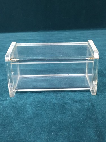 Portadenti piccolo portadenti acrilico lucite vintage lungo 4"", alto 2 - Foto 4 di 16