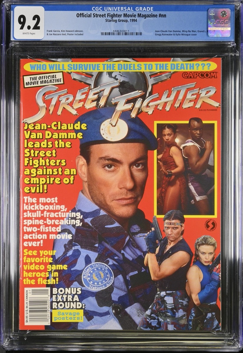 Street Fighter movie official magazine #1 CGC 9.2 (1994 Street Fighter movie official magazine #1 CGC 9.2 (1994