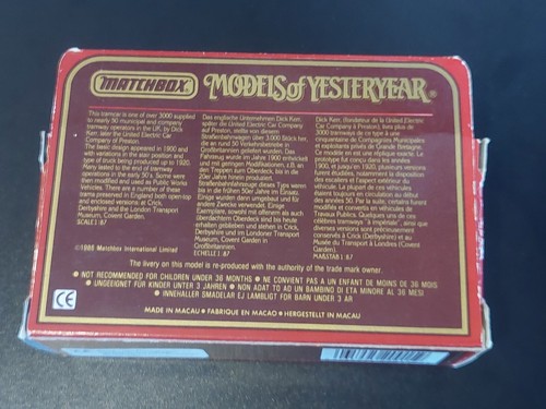 Matchbox Yesteryear, Y15 Preston Tramcar, Golden Shred (R6 S3 B5) - Picture 5 of 5