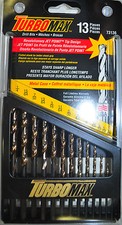 DRILL BITS 13 PIECE TURBOMAX METAL DRILL BIT SET Made In USA American Tool 73136