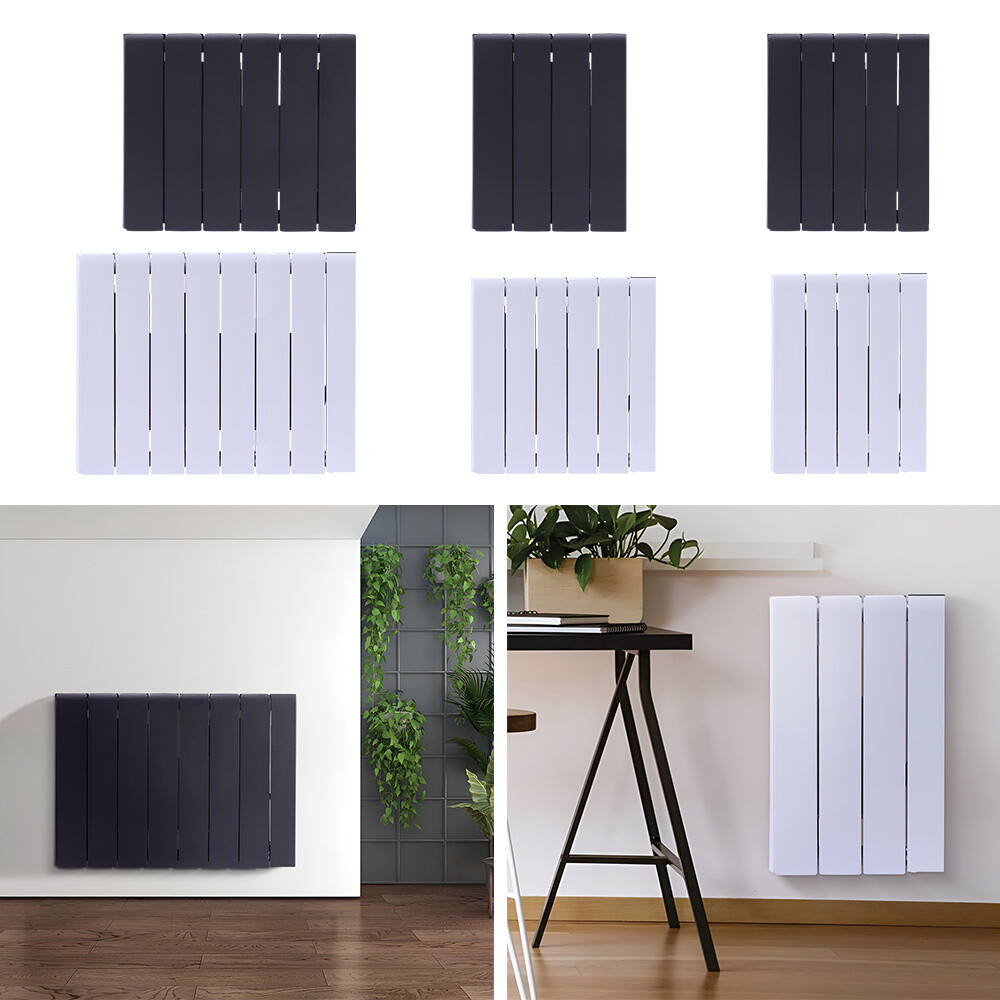 Electric Panel Heater Aluminum Radiator Wall Mounted Bedroom Heating Smart  Timer