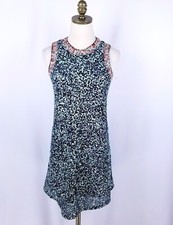 Anthropologie Astronomy Sequin Swing Dress Varun Bahl Size 0 Mint Embroidered