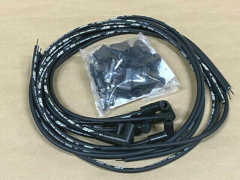 SALE MSD 5553 Spark Plug Wires Street Fire 8.0mm 90 Deg Boots Universal