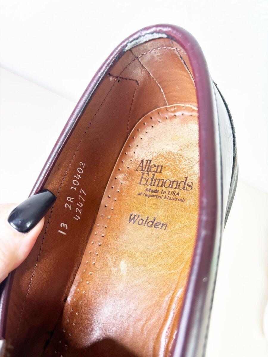 Allen Edmonds Walden Loafers Mens 13 2A Width Oxblood Penny Allen Edmonds Walden Loafers Mens 13 2A Width Oxblood Penny