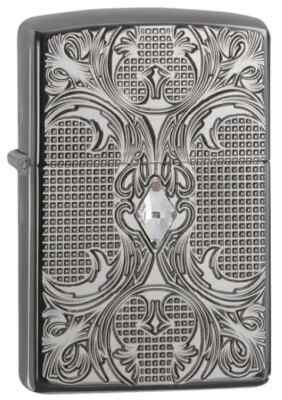 宅配便配送 Zippo Crystal Lattice Black Ice Armor 28956 | eBay その他