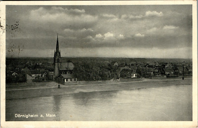 AK GRUSS AUS DÖRNIGHEIM MAINTAL MAIN KINZIG KREIS VON DER SEITE GESEHEN 1931