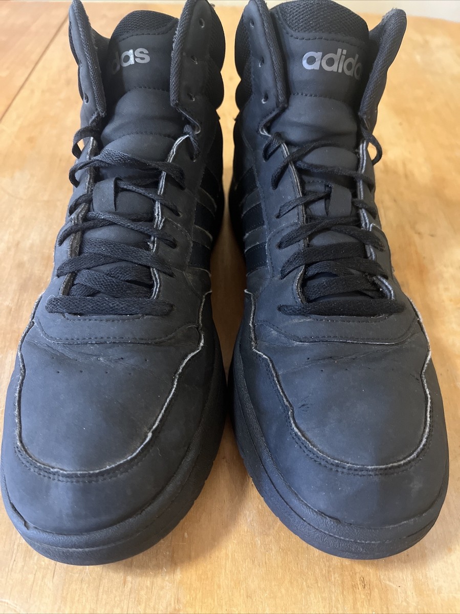 Adidas Hoops 2.0 Mid Mens Size 11 Basketball Shoes Athletic Gym Sneakers FV7229‎ Adidas Mens Hoops 2.0 Mid FV7229 Black / Black Basketball  main image 4