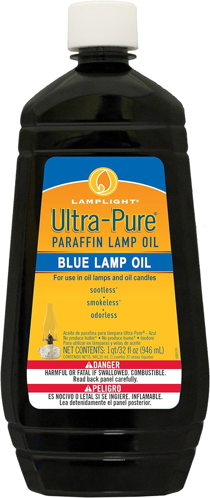 32oz Blue Sootless Smokeless Odorless Indoor Paraffin Fuel
