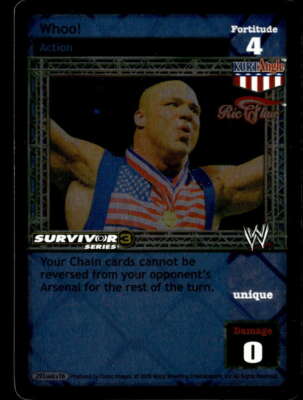 2005 WWE Raw Deal Survivor Series 3 Whoo! #293 Kurt Angle Foil ES7970