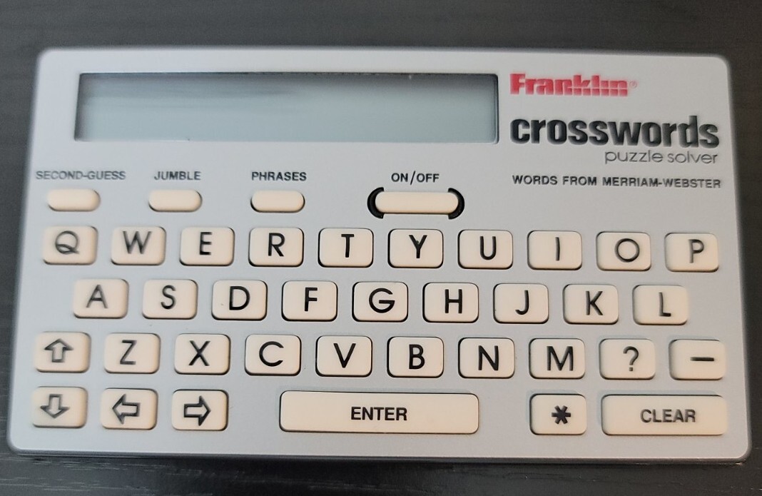 Franklin Crosswords Puzzle Solver CW40 Electronic Handheld Game