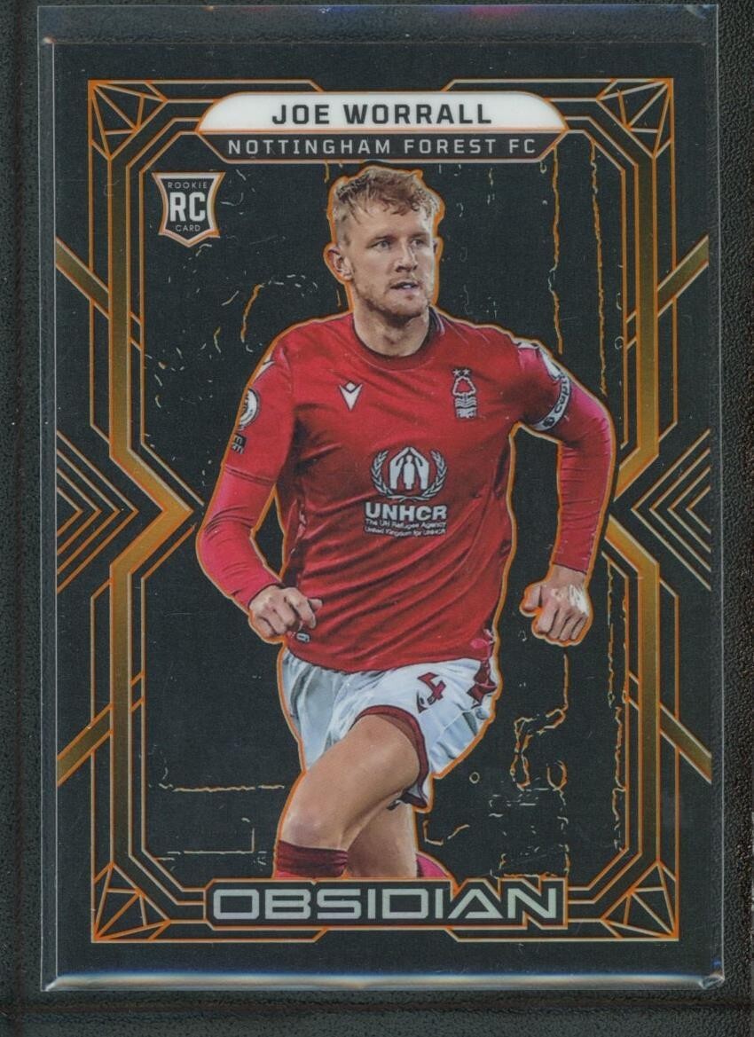 Joe Worrall #84 Soccer Cards 2022 Panini Obsidian trading card — raw and PSA graded price guide
