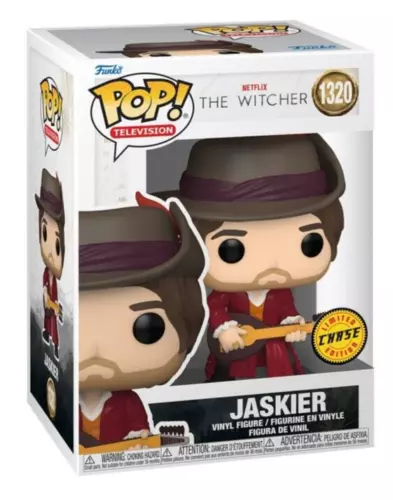 Funko Pop CHASE Witcher Jaskier w/ Hat Figure w/ Protector