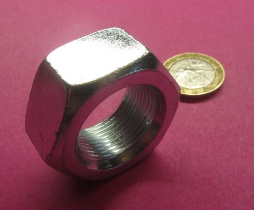 Metrische Sechskantmutter, Zink, Klasse 8 Stahl, RH, M24x1,5x19mm H, 2 Stück - Bild 8 von 12
