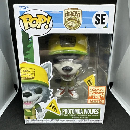 Camp Fundays 2023 Protomoa Wolves Mascot Funko Pop! SDCC Box of Fun 6500 Pcs
