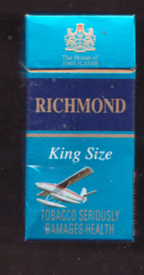 richmond original cigarettes Empty Packet 10 RICHMOND King Size H