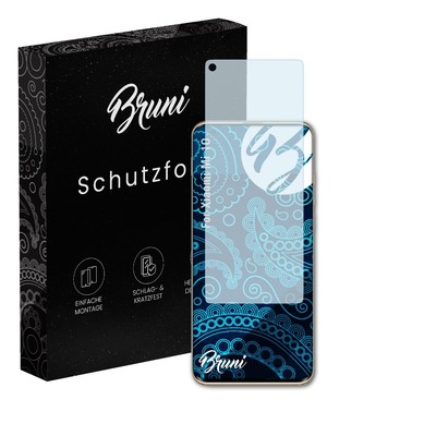 Bruni 2x Folie für Xiaomi Mi 10 Schutzfolie Displayschutzfolie