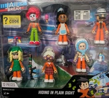Roblox DEVSERIES Jailbreak Hiding In Plain Sight 6 Action Figures Virtual Code