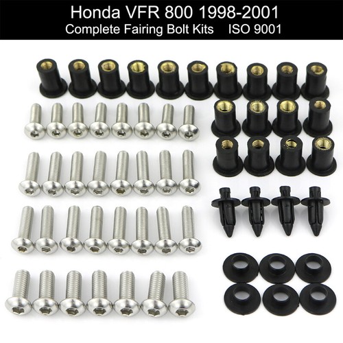 Fairing Cowling Bolts Kit Bodywork Screws For Honda VFR800 1998 1999