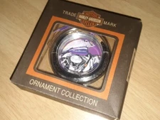 Vintage Harley-Davidson Gas Cap Medallion Christmas Ornament Cavanagh 2000 Box