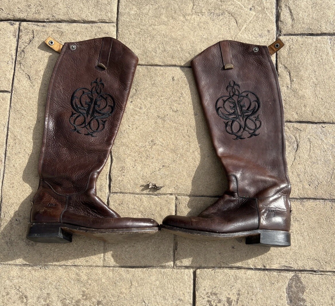 VINTAGE Frye Brown Leather 8 Women Made In Spain | eBay