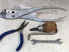 Irwin Screwdriver, HECSHARP Pliers, Great Neck Pliers, Wrench Lot 5pc