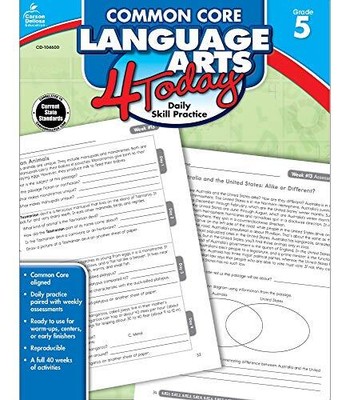 Common Core Language Arts 4 Today, ..., Carson-Dellosa 