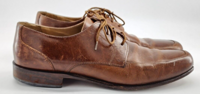 JOHNSTON‎ & MURPHY Soft Brown Italian Oxford Lace Up Dress Shoes Men\'s Size 12M JOHNSTON & MURPHY Soft Brown Italian Oxford Lace Up Dress  main image 3