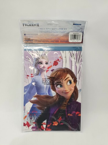 Juego de 7 piezas de papelería y calculadora de regreso a la escuela DISNEY FROZEN II - Imagen 2 de 2