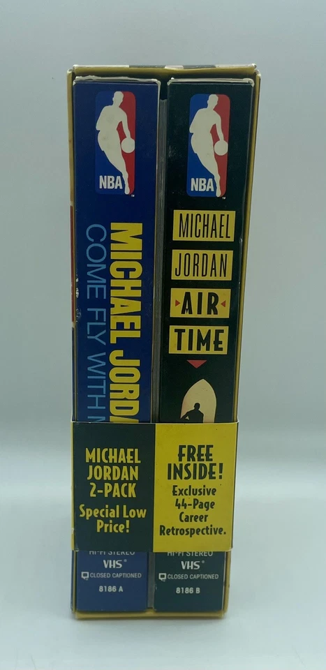 Michael Jordan VHS 2 Pack Come Fly With Me & Air Time With Bonus Book See Notes - Image 4 of 4