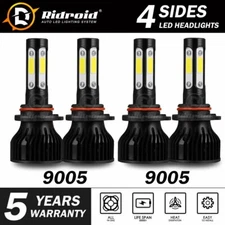 4-sides Combo 9005 LED Headlight Bulbs for Toyota RAV4 2013-2015 High Low Beam