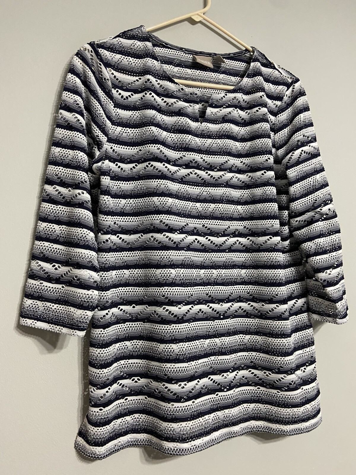 Chicos Size 1 Multicolor Patterned Top womens med… - image 2