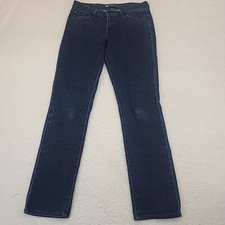 Levis Jeans Womens 8 Blue Mid Rise Skinny Dark Wash Black Label Denim 29x30