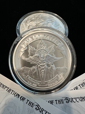 2019 - Temptation Of The Succubus 2 oz .999 Fine Silver Capsuled