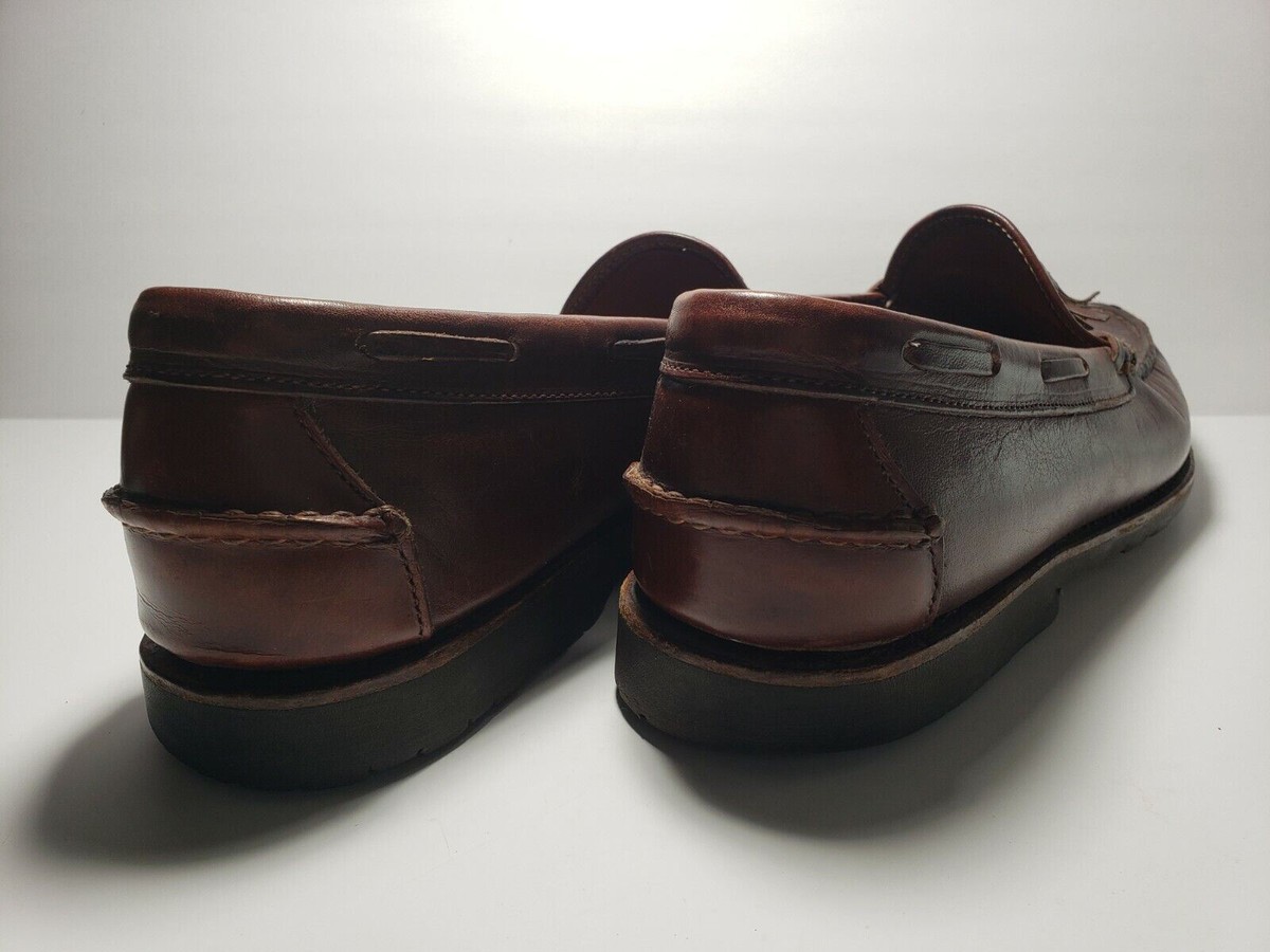 Allen Edmonds Brown Kingfield Leather Slip On Moccasin Loafers Mens Size 10‎ D Amazon.com | Allen Edmonds Men main image 4