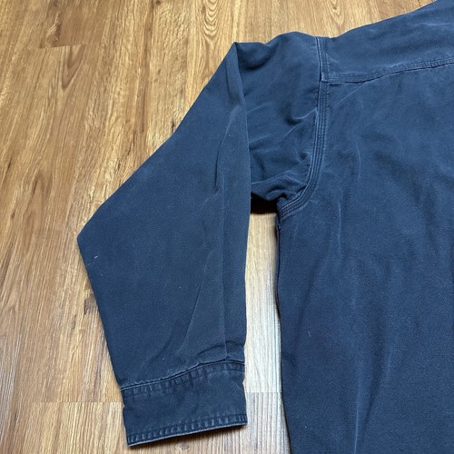 CARHARTT MENS SNAP BUTTON LINED SHIRT JACKET SIZE 2XL #S96MDT BLUE COTTON - Picture 11 of 11