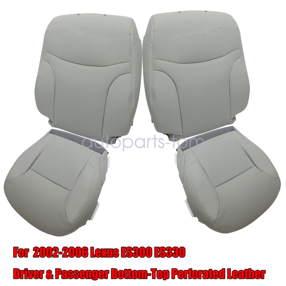 Cubierta de asiento de cuero gris para conductor/pasajero Lexus ES300 ES330 2002-2006 Foto 2 de 4
