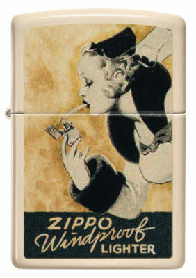 Zippo Windproof Nostalgic Windy Lighter, Flat Sand Finish, 48198, New In Box