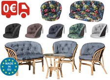 Einzelkissen für Rattanmöbel (50×50 cm) – Sitzkissen für Sessel oder Bank