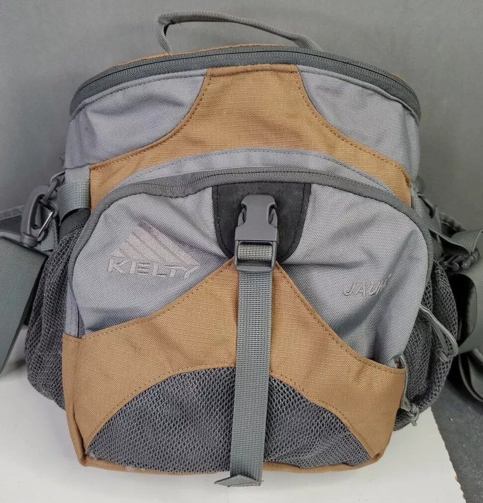 Kelty Jaunt Adjustable Lumbar Waist Shoulder Day Pack Brown Gray Backpack Bag eBay
