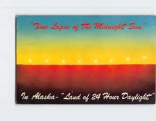 Postcard Time Lapse of The Midnight Sun Land of 24 Hour Daylight In Alaska USA