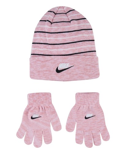 New Nike Youth Beanie hat and Gloves 2 Piece Set Choose Size & Color - Picture 7 of 8