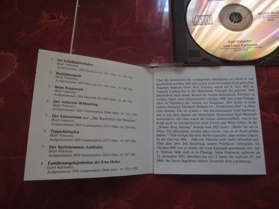 KARL VALENTIN UND LIESL KARLSTADT CD - Bild 4 von 4