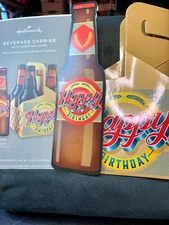 Happy Birthday Card! Hallmark Beverage Holder! Best Beers Ahead of You!