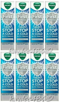8 x Vicks 15ml First Defence Nasenspray hilft gegen Erkältungen bewährt (120ml) 08/2027