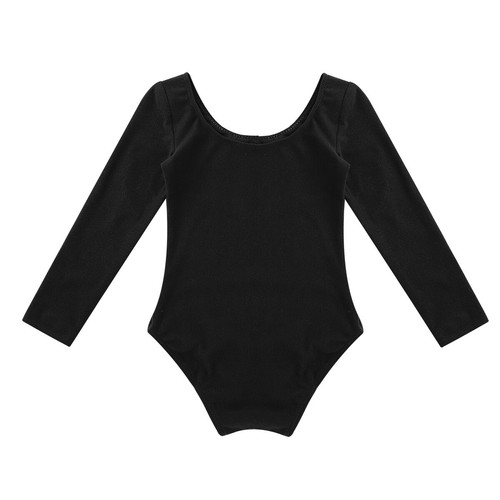 Girls Long Sleeve Ballet Dance Leotard Gymnastics Unitard Dancewear Costume - Picture 32 of 80