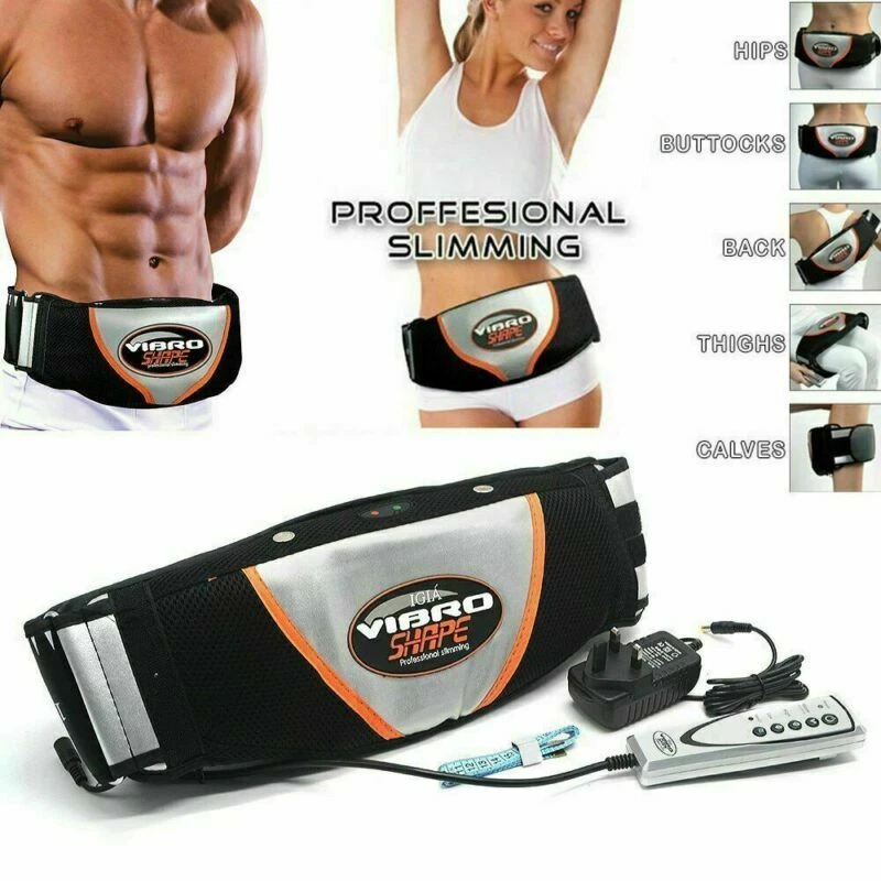 Electric Massage Belt Stomach Slim Fat Burn Weight Loss Body